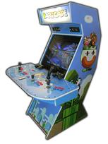 73 4-player, bartcade, mario, blue, red buttons, blue buttons, green buttons, purple trackball, tron joystick