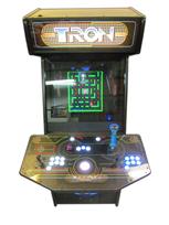 60 2-player, tron, lighted, white buttons, spinner, white trackball, tron joystick, blue buttons, led lights