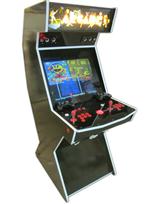 6 2-player, black, red buttons, red trackball