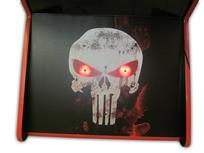 559 4-player, red buttons, lighted, black trackball, red trim, punisher, skull