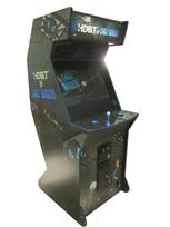 686 2-player, blue buttons, lighted, blue trackball, blue trim, hdbt vs cable invaders