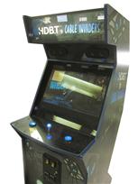 687 2-player, blue buttons, lighted, blue trackball, blue trim, hdbt vs cable invaders