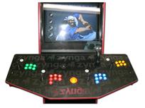 41 4-player, zynga, lighted, green buttons, red buttons, orange trackball, blue buttons, orange buttons, spinner, trackball, black
