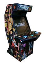 36 2-player, lighted, blue buttons, blue trackball, arcade classics, coin door