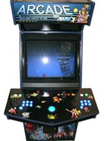 34 2-player, lighted, blue buttons, blue trackball, arcade classics, coin door
