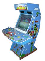 29 4-player, mario, blue, yellow buttons, red buttons, blue buttons, green buttons, white trackball