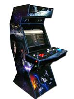 16 2-player, star wars, black, lighted, blue buttons, red buttons, blue trackball, spinner