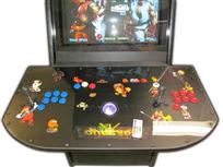 133 2-player, ourcade, arcade classics, blue buttons, red buttons, purple trackball