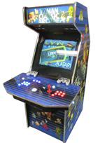 185 2-player, lighted, toman, arcade classics, blue buttons, purple buttons, red buttons, white trackball