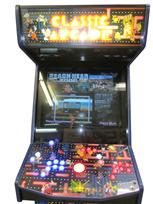 609 2-player, blue buttons, red buttons, lighted, red trackball, blue trim, classic arcade