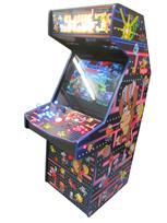 611 2-player, blue buttons, red buttons, lighted, red trackball, blue trim, classic arcade