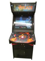 667 2-player, black buttons, red trackball, black trim, arcade