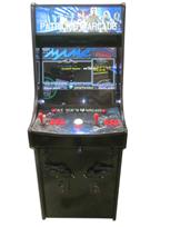 931 2-player, red buttons, black buttons, white trackball, black trim, spinner, patricks arcade, action packed