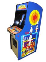 1047 2-player, blue buttons, red buttons, red trackball, black trim, arcade classic