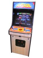 1060 2-player, blue buttons, red buttons, red trackball, black trim, arcade classic
