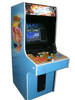 169 2-player, donkey kong, blue buttons, red buttons, spinner, tron joystick, coin door, blue trackball