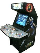 116 4-player, street fighter, red buttons, white buttons, blue buttons, white trackball, coin door