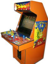 159 4-player, arcade classics, orange buttons, blue buttons, white trackball, red buttons, yellow buttons, coin door
