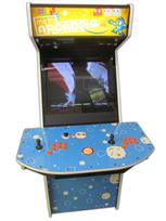 189 2-player, mirth arcade, blue, yellow, orange buttons, orange trackball