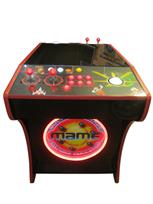 533 2-player, lighted, led lights, red buttons, white trackball, dual trackballs