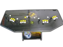 327 4-player, sports, steelers, football, yellow buttons, white buttons, yellow trackball