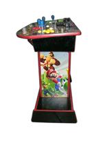 325 4-player, coin door, monkey punch, mario, blue buttons, blue trackball, green buttons, red buttons, yellow buttons
