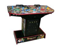 324 4-player, coin door, monkey punch, mario, blue buttons, blue trackball, green buttons, red buttons, yellow buttons