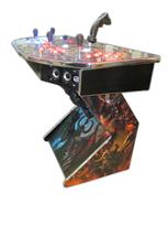 307 4-player, world of warcraft, blue buttons, orange trackball, red buttons, tron joystick, spinner, lighted