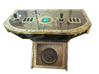 304 2-player, steampunk, black buttons, blue trackball