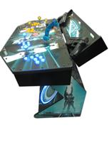 287 4-player, tron, led lights, lighted, yellow buttons, blue buttons, clear trackball, tron joystick, spinner