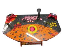 537 2-player, red buttons, yellow buttons, red trackball, space invaders, tron joystick, spinner