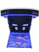 616 2-player, blue buttons, lighted, blue trackball, black trim, white trim, super arcade, superman