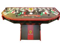650 4-player, green buttons, red buttons, white buttons, white trackball, red trim, black trim, spinner, ferrari