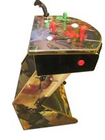 817 2-player, green buttons, red buttons, white trackball, gold trim, tron joystick, spinner, star wars
