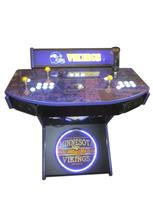 977 2-player, white buttons, lighted, clear trackball, purple trim, tron joystick, spinner, vikings football