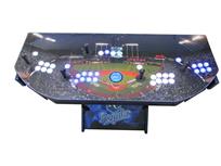 1088 4-player, blue buttons, white buttons, lighted, blue trackball, blue trim, kc royals, baseball  