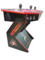 513 4-player, lighted, sports, football, 49ers, red buttons, white buttons, red trackball