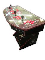 510 4-player, lighted, sports, football, 49ers, red buttons, white buttons, red trackball