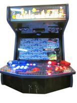 367 2-player, pacman, lighted, blue buttons, red buttons, tron joystick, black, spinner