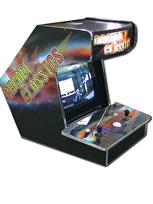 380 2-player, purple buttons, white trackball, black, space, arcade classics