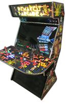 464 4-player, pacman, tron joystick, black trackball, lighted, spinner, green buttons, blue buttons, red buttons, orange buttons