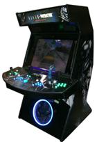 452 4-player, alien vs predator, lighted, blue buttons, green buttons, tron joystick, black, uv light