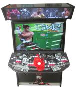 901 4-player, red buttons, white buttons, lighted, red trackball, black trim, spinner, boxing
