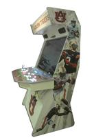 906 4-player, white buttons, lighted, red trackball, grey trim, auburn tigers, players