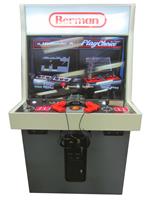 1146 2-player, red buttons, black buttons, orange trackball, white trim, spinner, nintendo classic arcade
