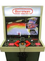 1165 2-player, red buttons, black buttons, orange trackball, grey trim, spinner, berman, nintrndo controller arcade