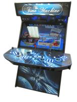 472 4-player, lighted, blue buttons, blue trackball, spinner, tron joystick, space, blue, black, led lights