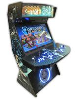 498 4 player, star wars, space, mame, lighted, blue buttons, tron joystick, spinner, led lights