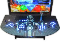 497 4 player, star wars, space, mame, lighted, blue buttons, tron joystick, spinner, led lights