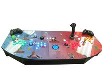 544 4-player, lighted, green buttons, blue buttons, mario, blue trackball, red buttons, orange buttons, tron joystick, spinner